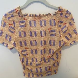 Lisa Says Gah Mesh Boot Top